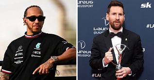 F1 icon Lewis Hamilton sends heartfelt 5-word message to ‘legend’ Lionel Messi after Laureus Sports Awards