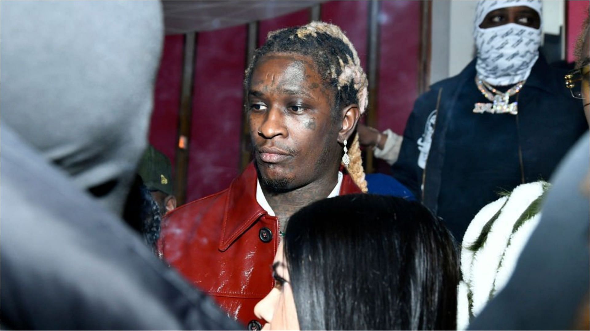 Young Thug was arrested on charges of RCO violation in 2022 (Image via Michael Tullberg/Getty Images)