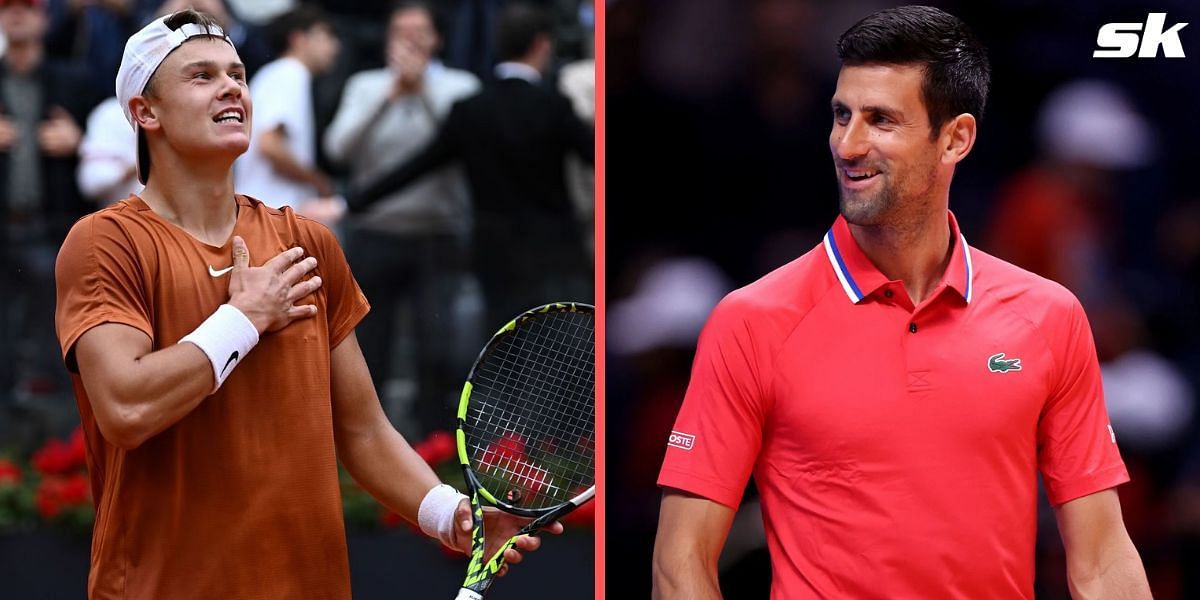 Holger Rune Novak Djokovic Italian Open 2023