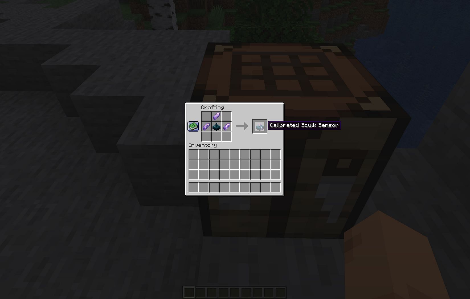 Calibrated sculk sensor in Minecraft 1.20 (Image via Mojang)