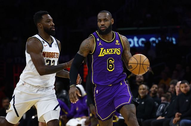 What are LeBron James' stats against Denver Nuggets?