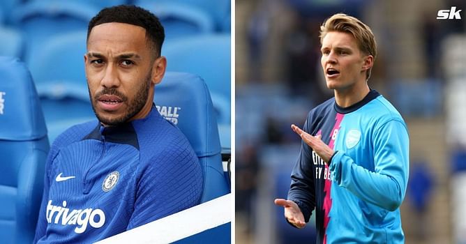 Arsenal captain Martin Odegaard offers honest opinion on Aubameyang ahead of Chelsea clash