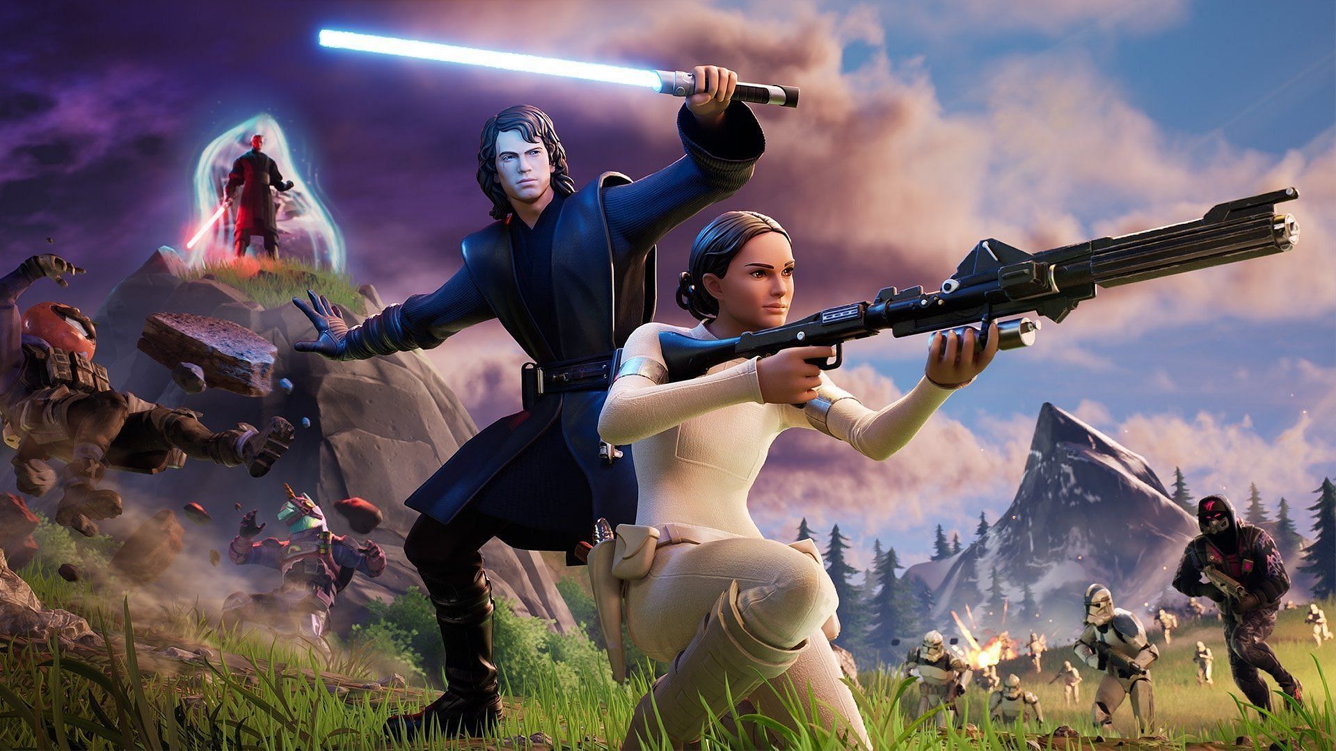 Fortnite update v24.30 patch notes Anakin Skywalker and Padme Amidala