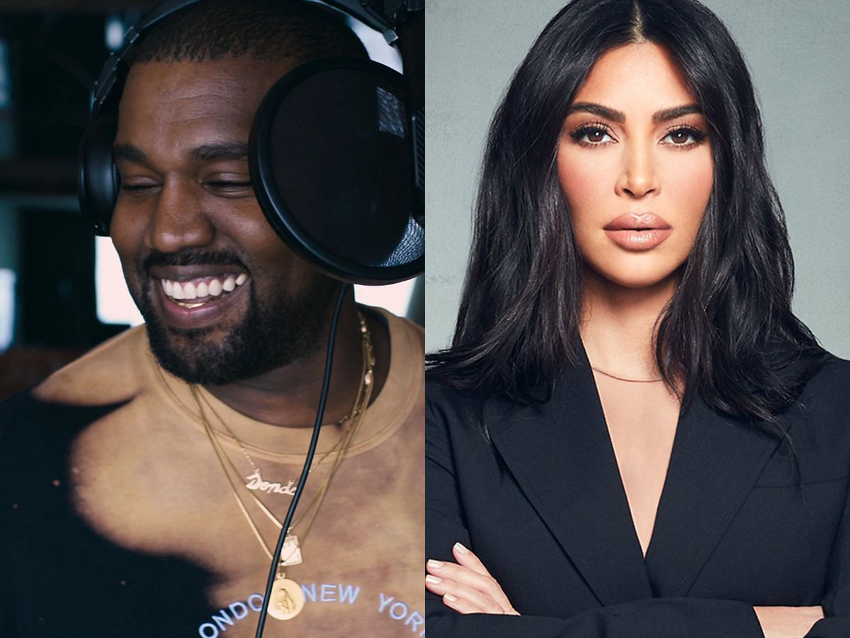 Stills of Kanye West and Kim Kardashian (Images Via IMDb)