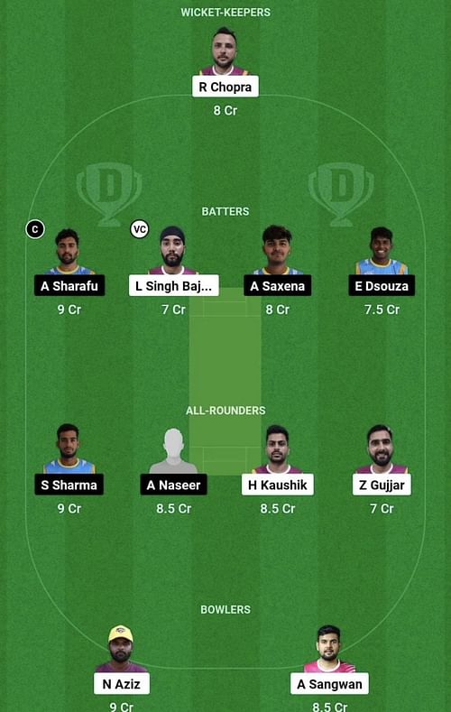 AJM vs EMB Dream11 Prediction Team, Head To Head League