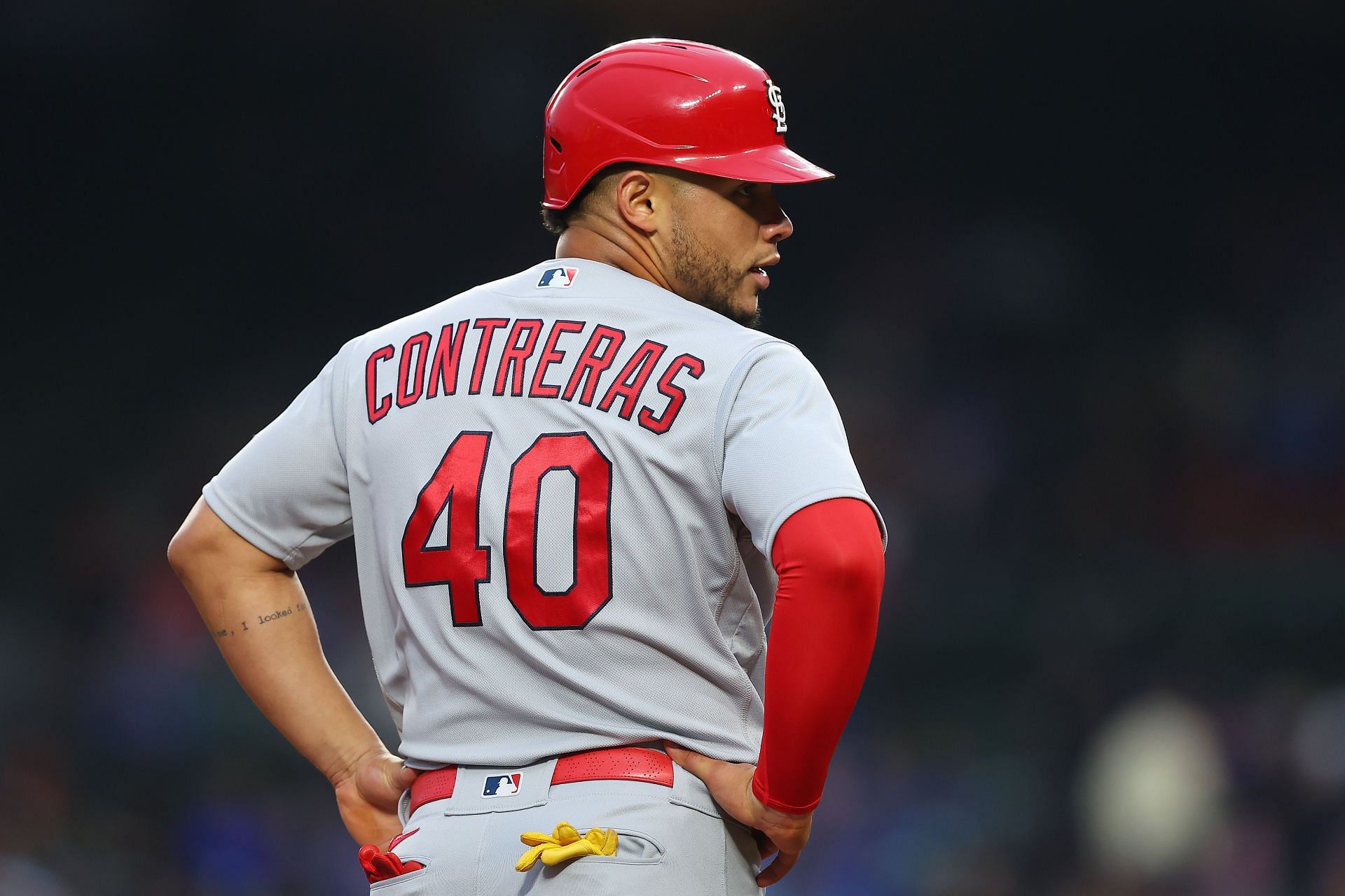 Willson Contreras St. Louis Cardinals baseball player Smaassshhh