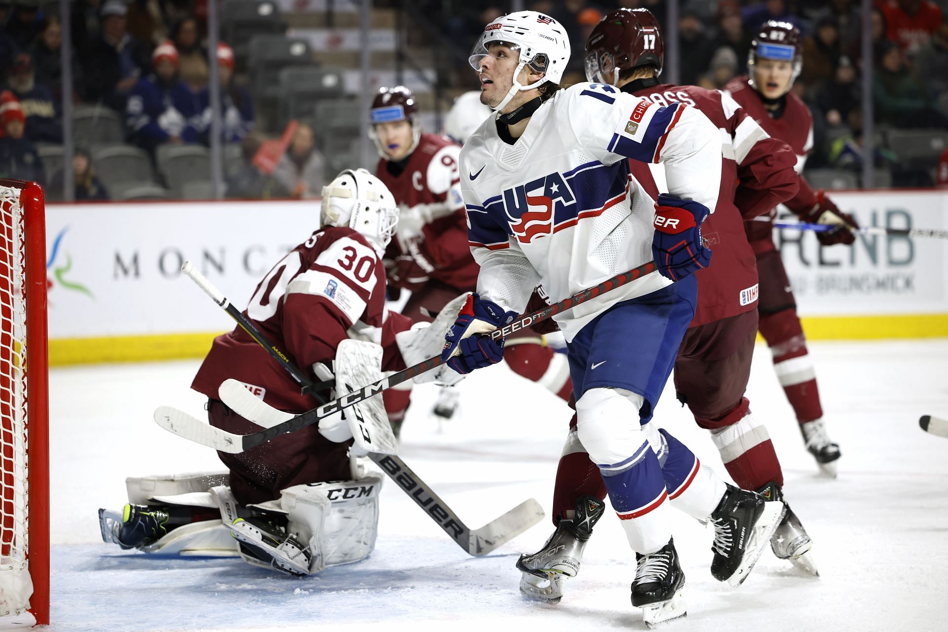 USA Loses to Latvia in Bronze-Medal Game at Ice Hockey World
