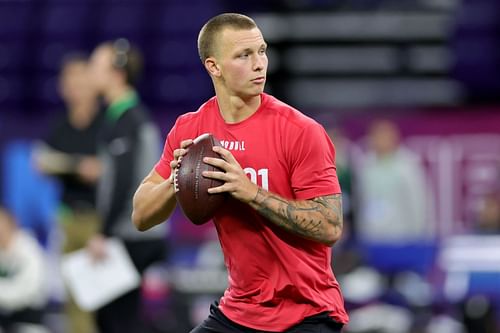 Shepherd quarterback Tyson Bagent will be Justin Field's backup in the 2023 NFL season