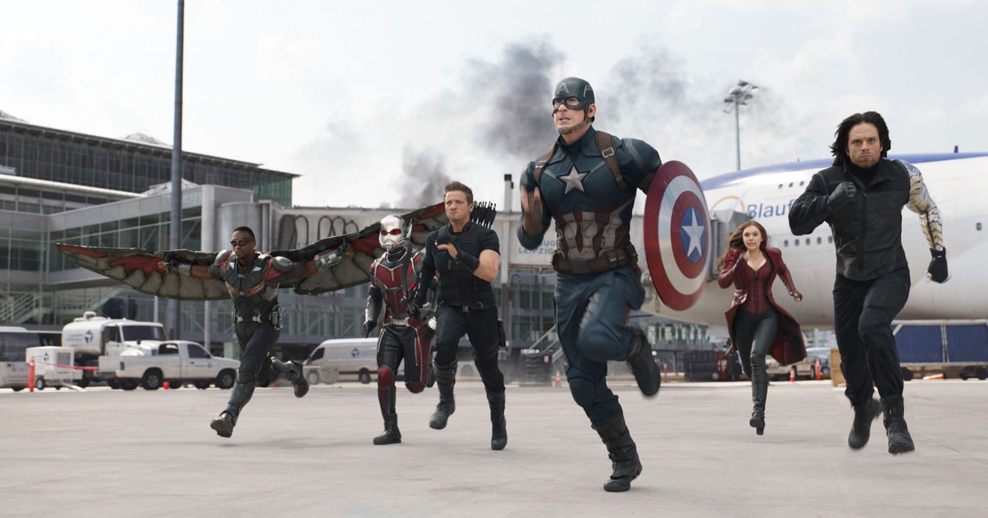 Airport battle scene from Captain America: Civil War (image via IMDB)