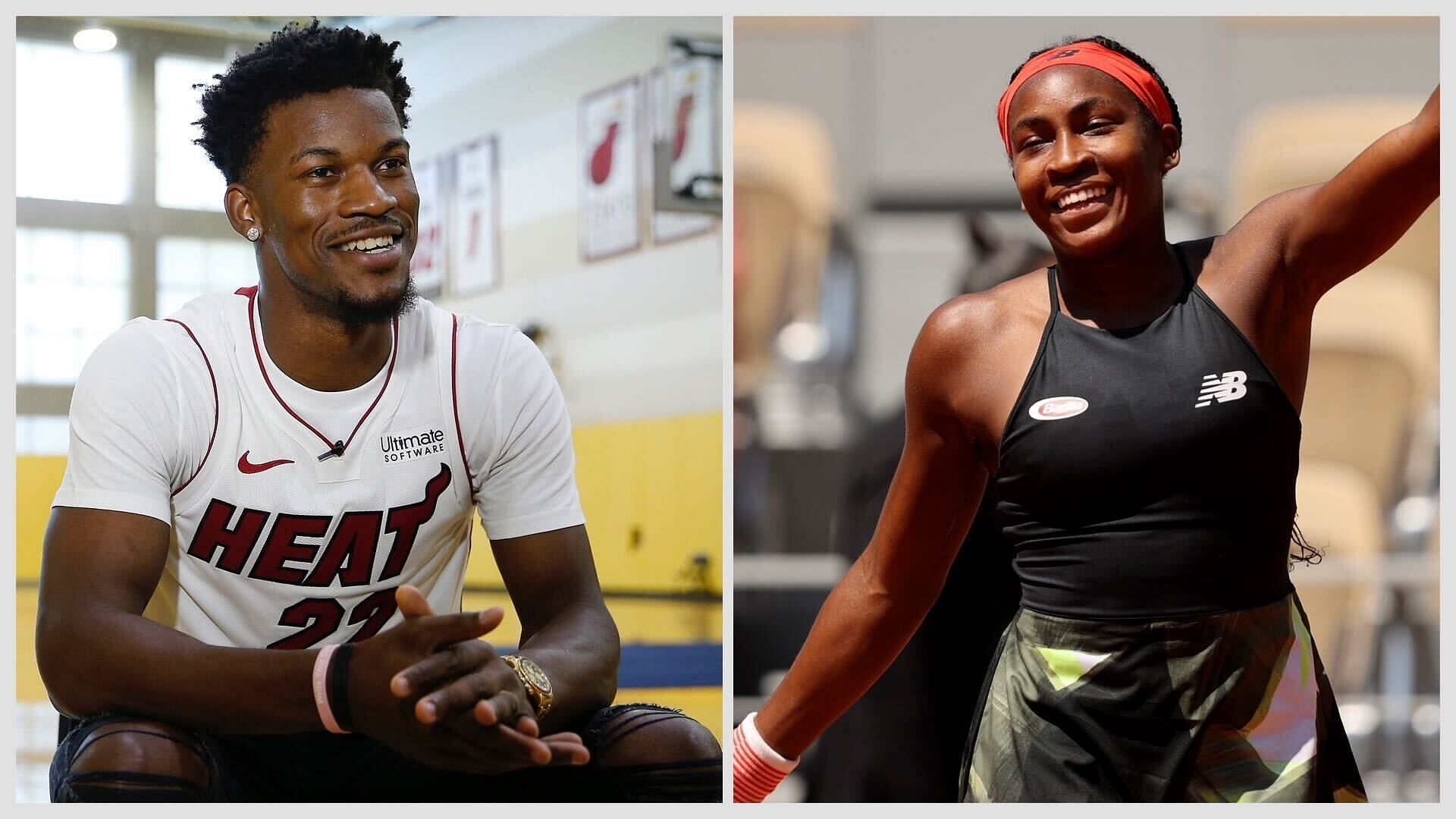 Jimmy Butler of NBA Side Miami Heat and Coco Gauff World No. 3 Ranked Tennis Player
