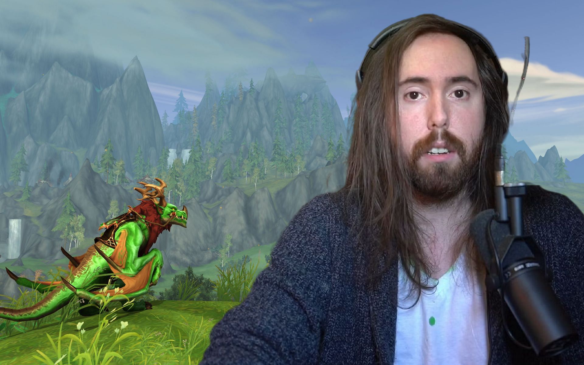 Asmongold shares his thoughts on people criticising violence in World of Warcraft (Image via Asmongold/Twitch)