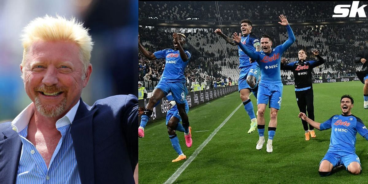 Boris Becker congratulates Napoli on their Serie A win