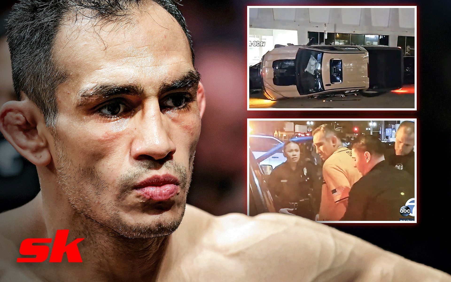 UFC fighter Tony Ferguson DUI arrest update [Image courtesy: @MMAFayce on Twitter, Getty]