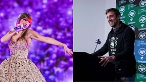 IN PHOTOS: Aaron Rodgers spotted at Taylor Swift concert days after revealing fandom