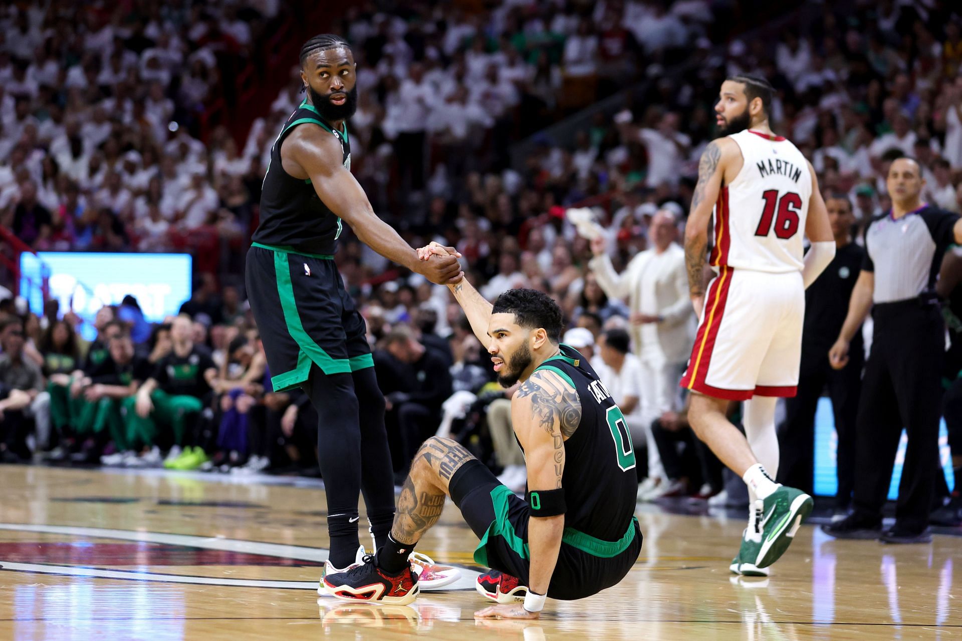 Jayson Tatum, Boston Celtics v Miami Heat - Game Three