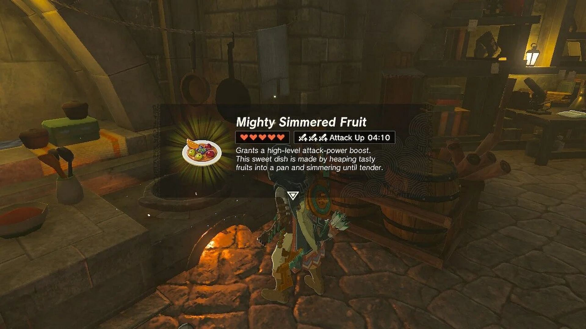 Players will need Mighty Bananas to craft this recipe (Image via The Legend of Zelda Tears of the Kingdom)