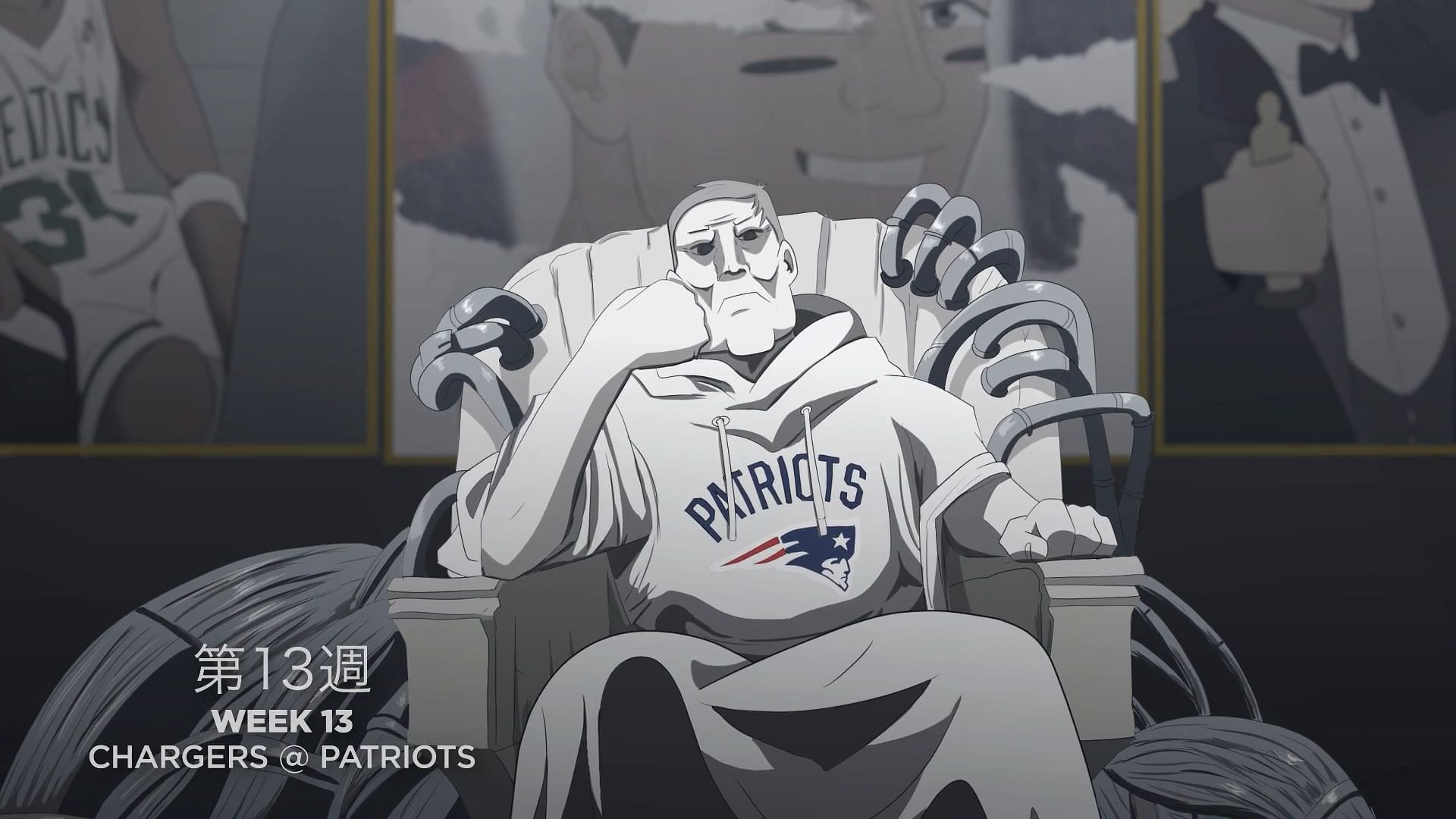 A reference to Fullmetal Alchemist: Brotherhood (Image via Los Angeles Chargers)