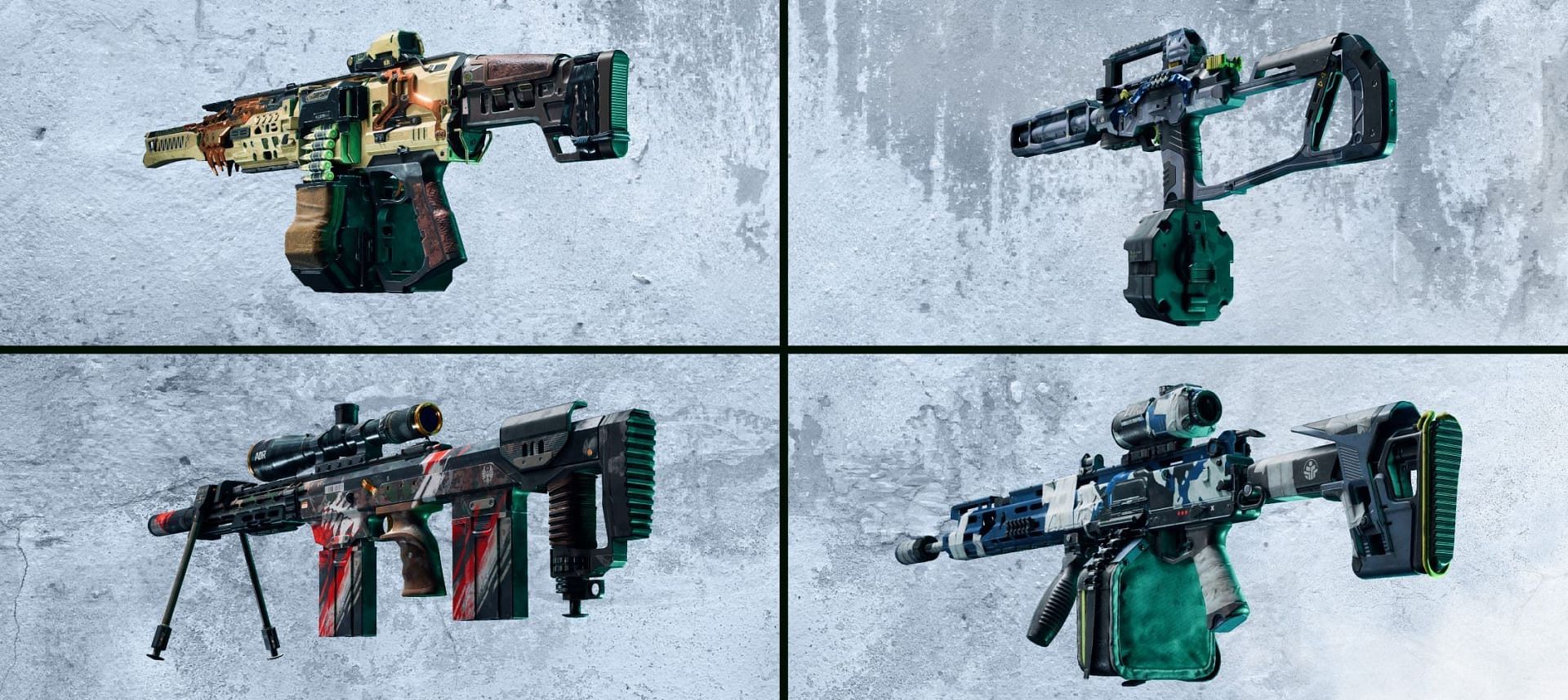 Weapon skins included in Premium Battlepass of Battlefield&#039;s Season 5 (Image via EA)