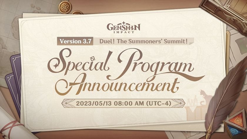 Genshin Impact Version 3.7 Duel! The Summoners' Summit! Twitch
