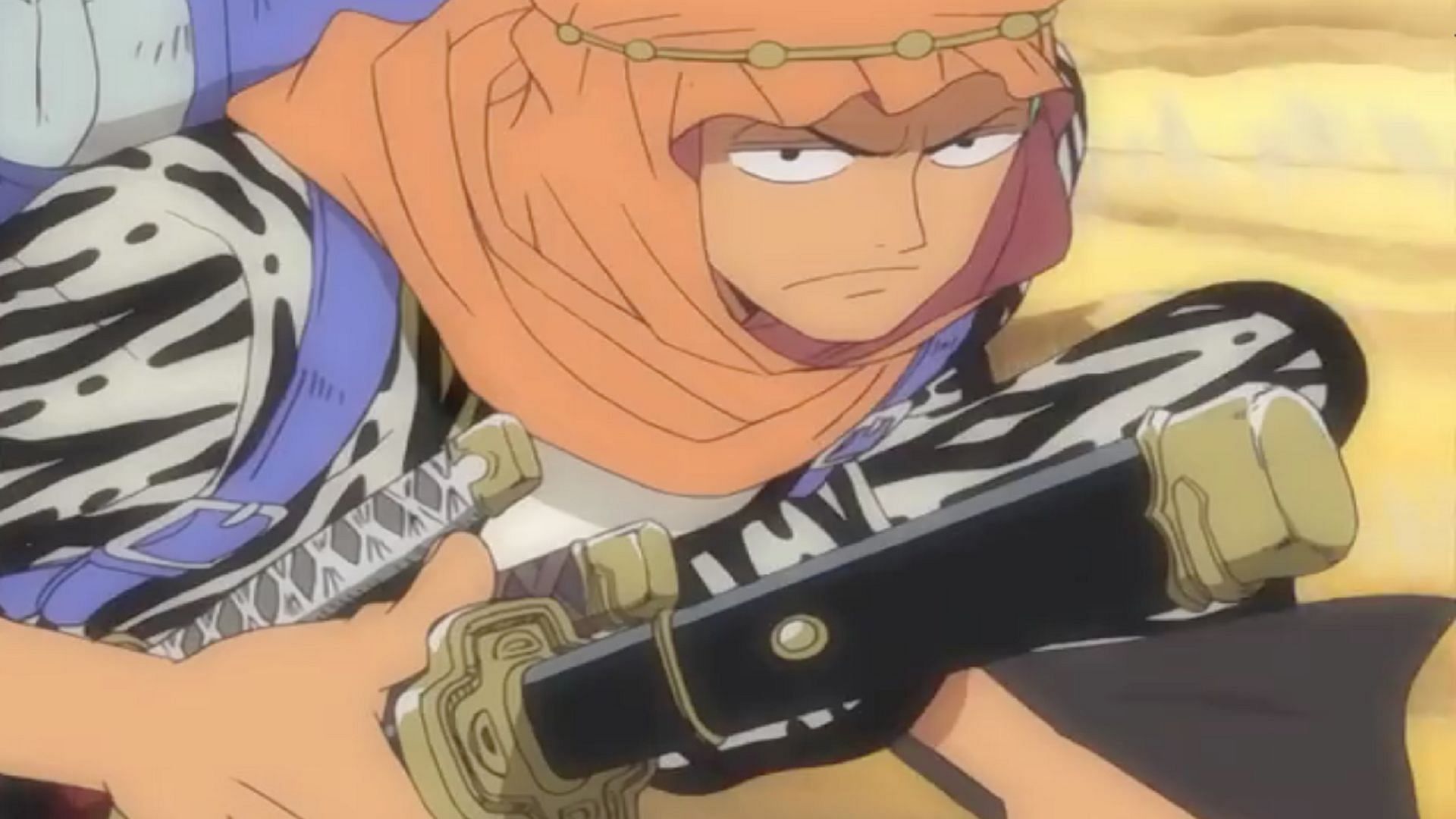 Zoro in his Arabasta outfit (Image via Toei Animation, One Piece)