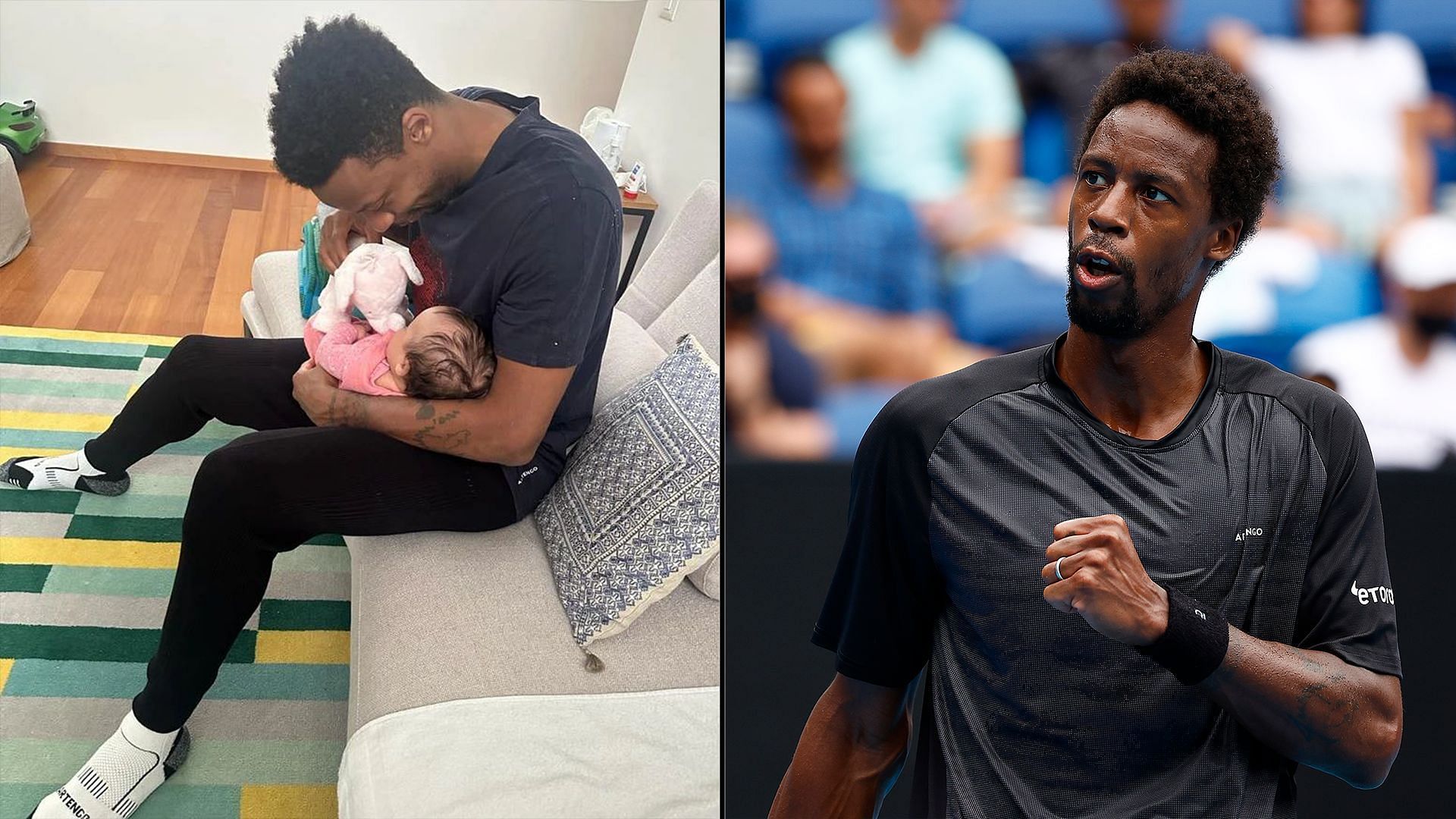 Gael Monfils used his daughter as motivation to defeat Sebastian Baez at the 2023 French open.