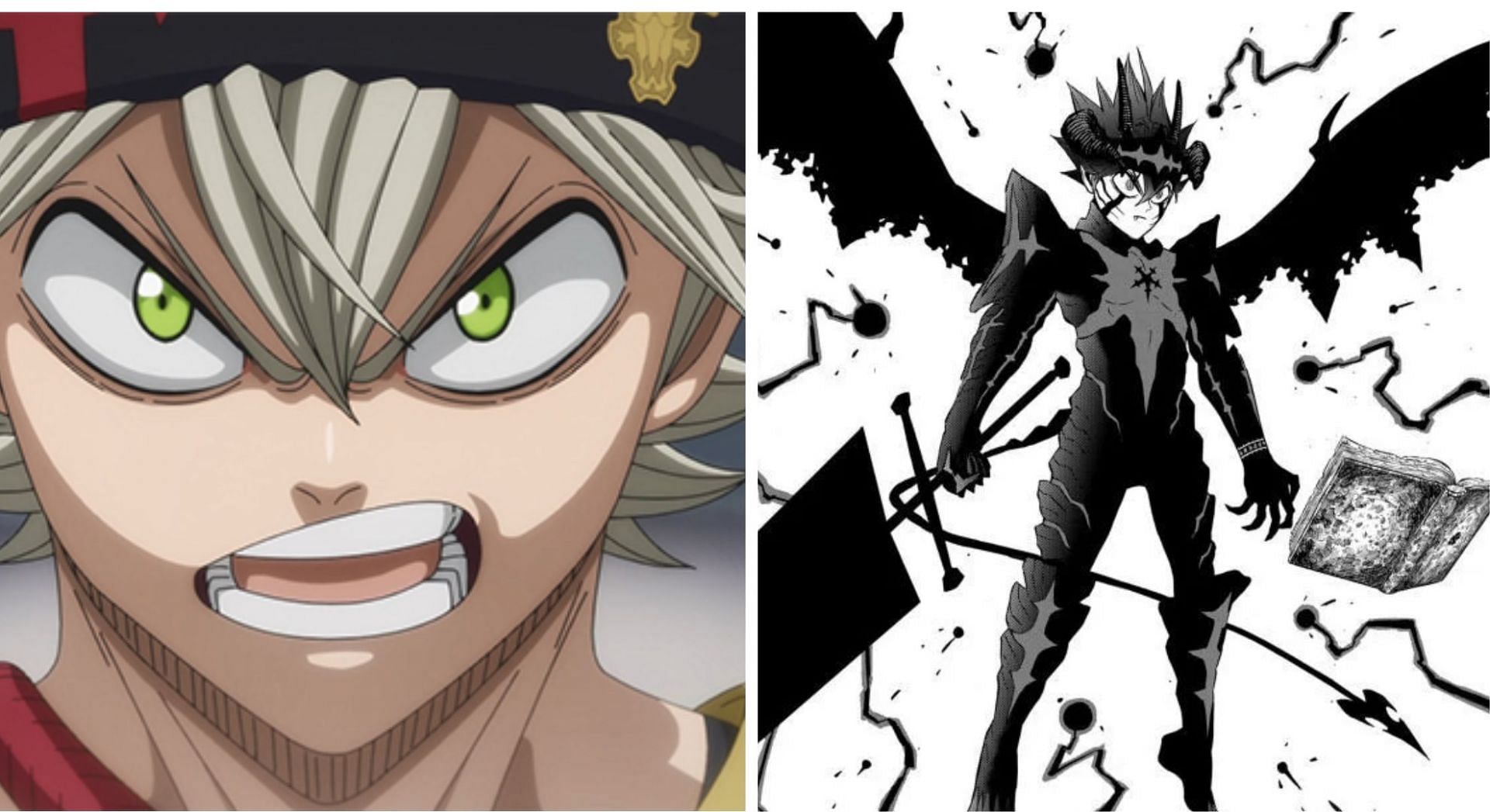 Asta regular and Asta&#039;s demon form (Image via Sportskeeda)