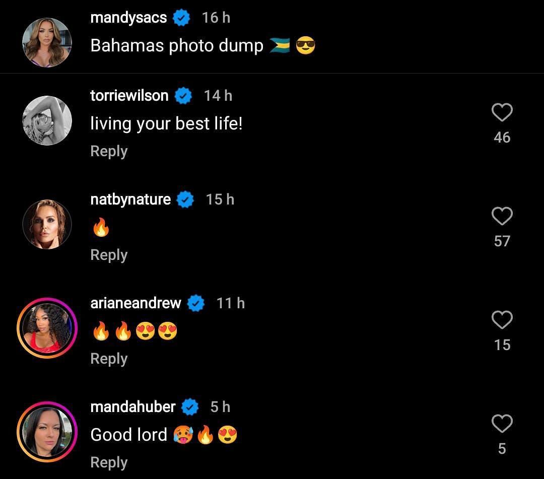 Former AEW star Ariane Andrew commented on Mandy Rose&#039;s Instagram picture