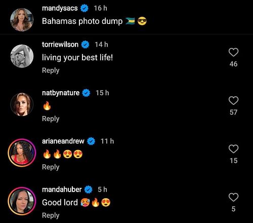 Former AEW star Ariane Andrew commented on Mandy Rose's Instagram picture