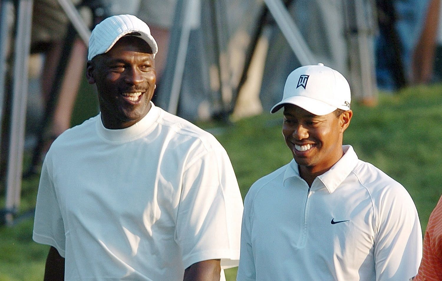 Chicago Bulls legend Michael Jordan and golf star Tiger Woods