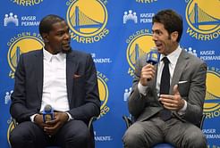 "For him to have that courage" - Bob Myers gives props to Kevin Durant who called him after his decision to step down as Warriors GM