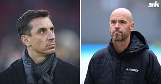 Gary Neville heaps praise on Erik ten Hag for overcoming 'massive question marks' at Manchester United