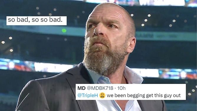 ''We been begging get this guy out''- Fans disappointed with 37-year-old's performance, want Triple H to 'get rid' of him