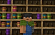 Arrange your books in chiseled bookshelves (Image via Mojang)