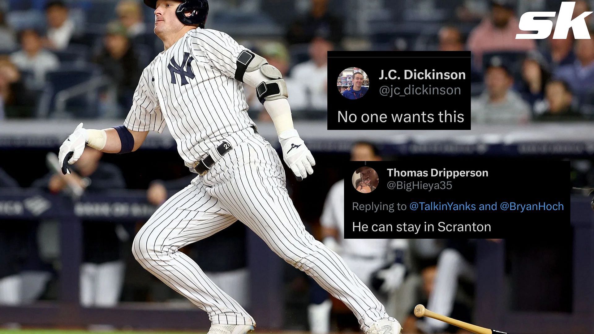 New York Yankees fans annoyed as Josh Donaldson is poised to begin his  rehab assignment in Triple-A: No one of wants this He can stay in  Scranton