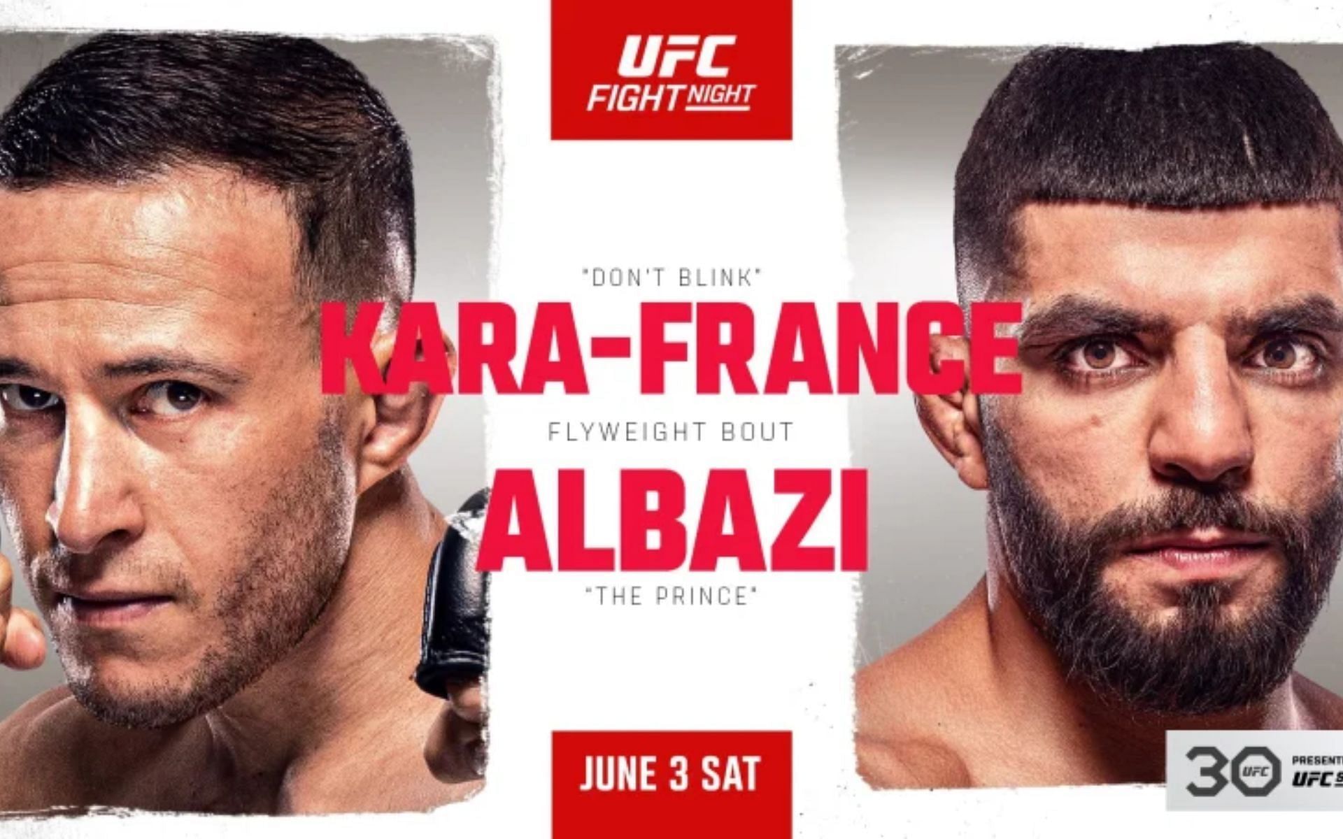 Kai Kara-France faces Amir Albazi this weekend in a flyweight clash