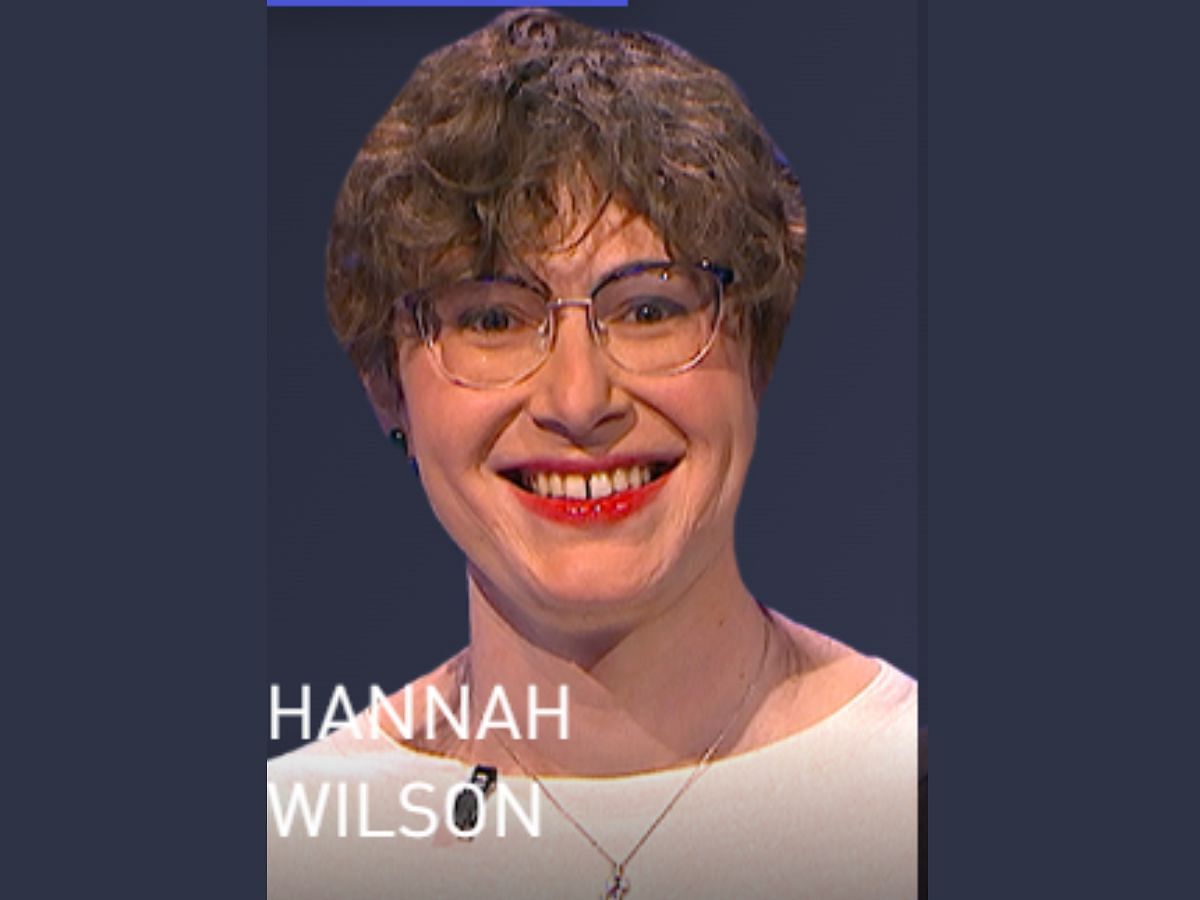 Hannah Wilson: Tonight&#039;s winner (Image via jeopardy.com)