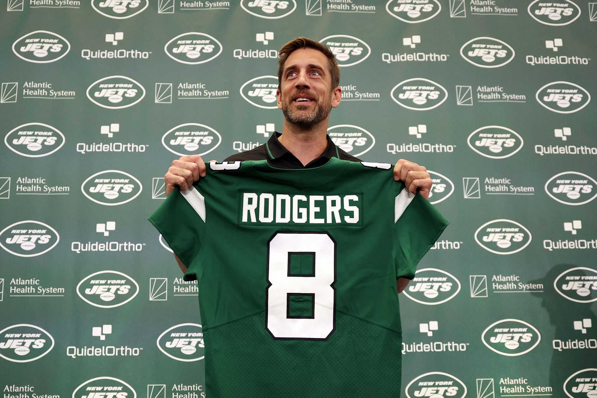 New York Jets Introduce Quarterback Aaron Rodgers