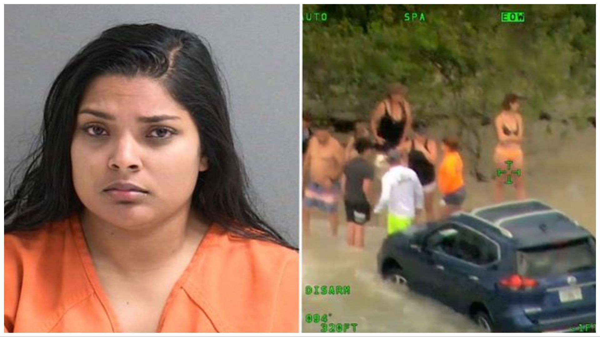 Sarah Ramswammy was arrested and charged with DUI and reckless driving, (Image via Barbara McCullough/Twitter)