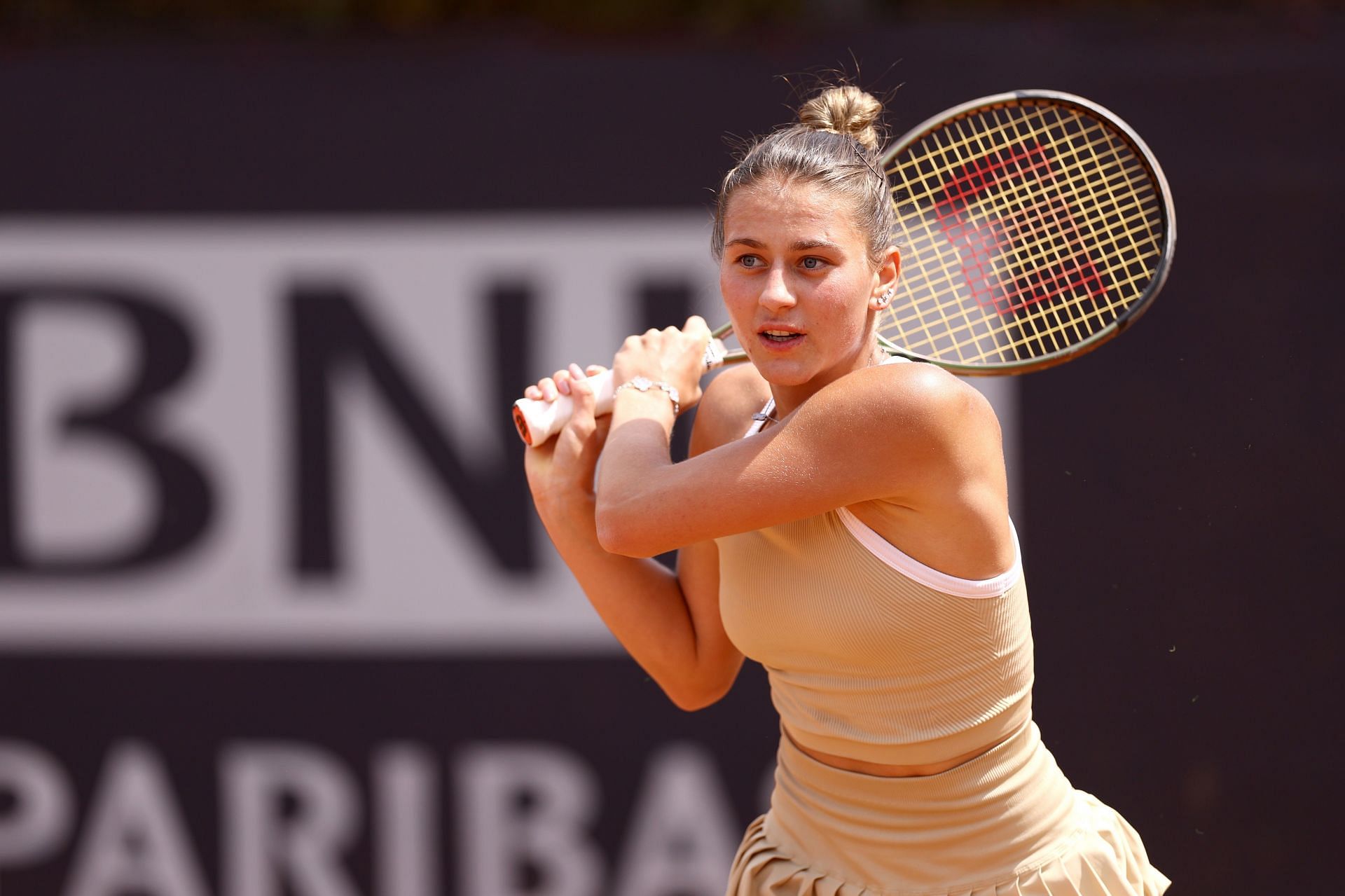 Marta Kostyuk at the 2023 Italian Open.