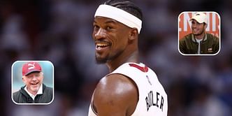 Carlos Alcaraz & Boris Becker congratulate Jimmy Butler on becoming Eastern Conference Finals MVP
