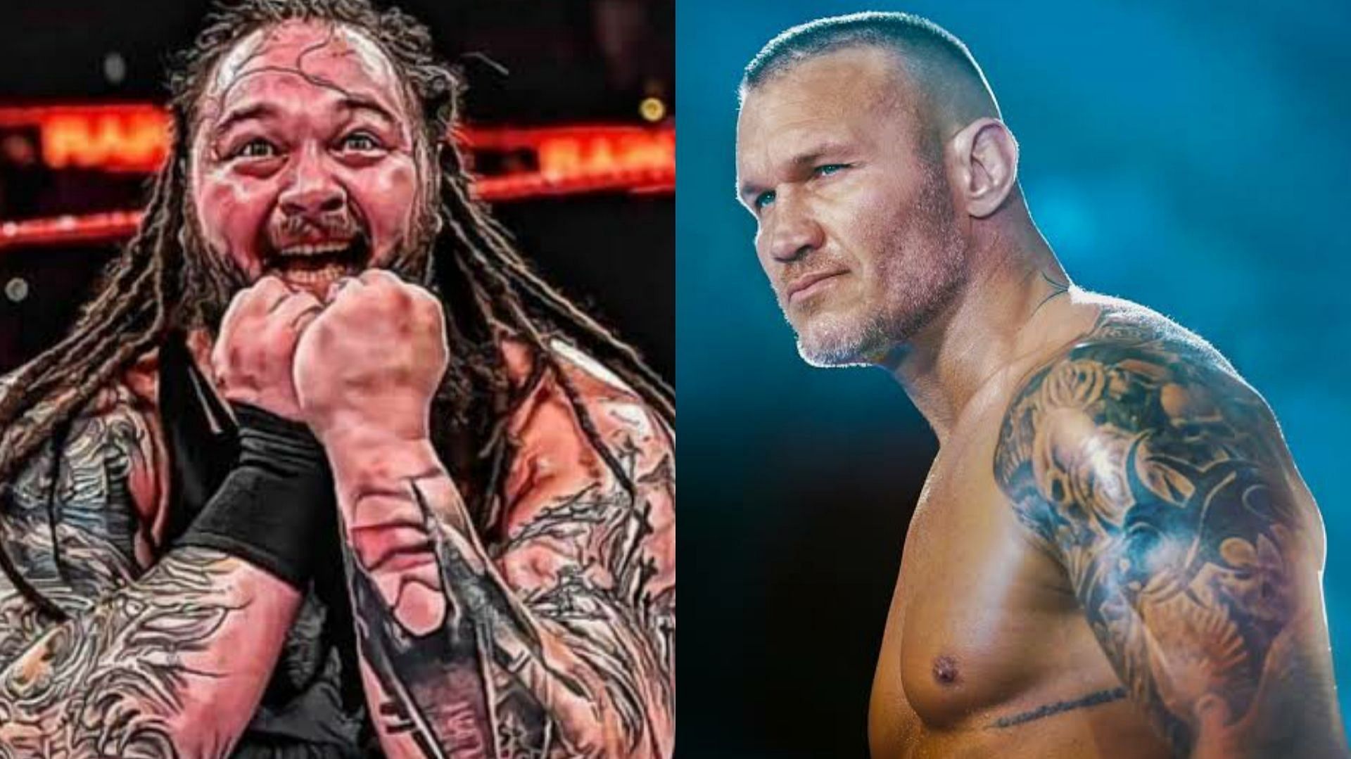 Bray Wyatt (left); Randy Orton (right)