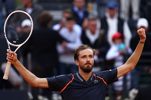 A jubilant Medvedev clinches the title in Rome