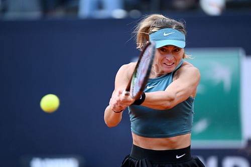 Paula Badosa in action at the Italian Open