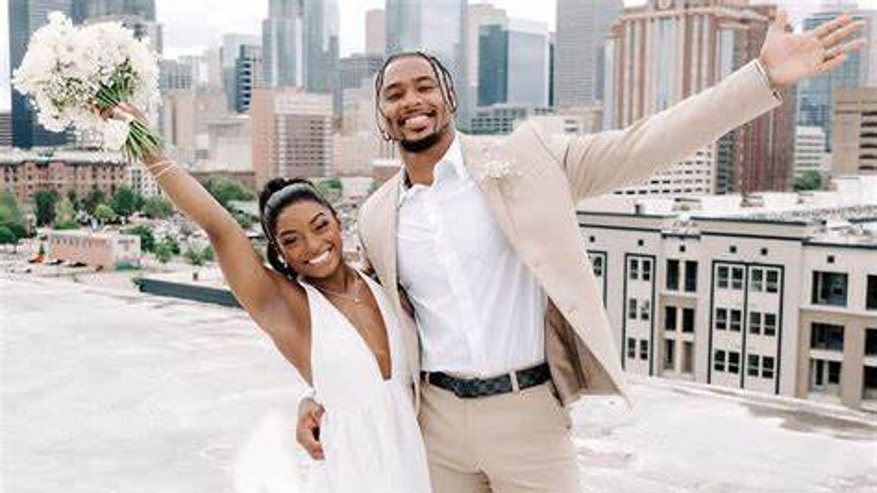 Simone Biles and Jonathan Owens were married earlier this month and she