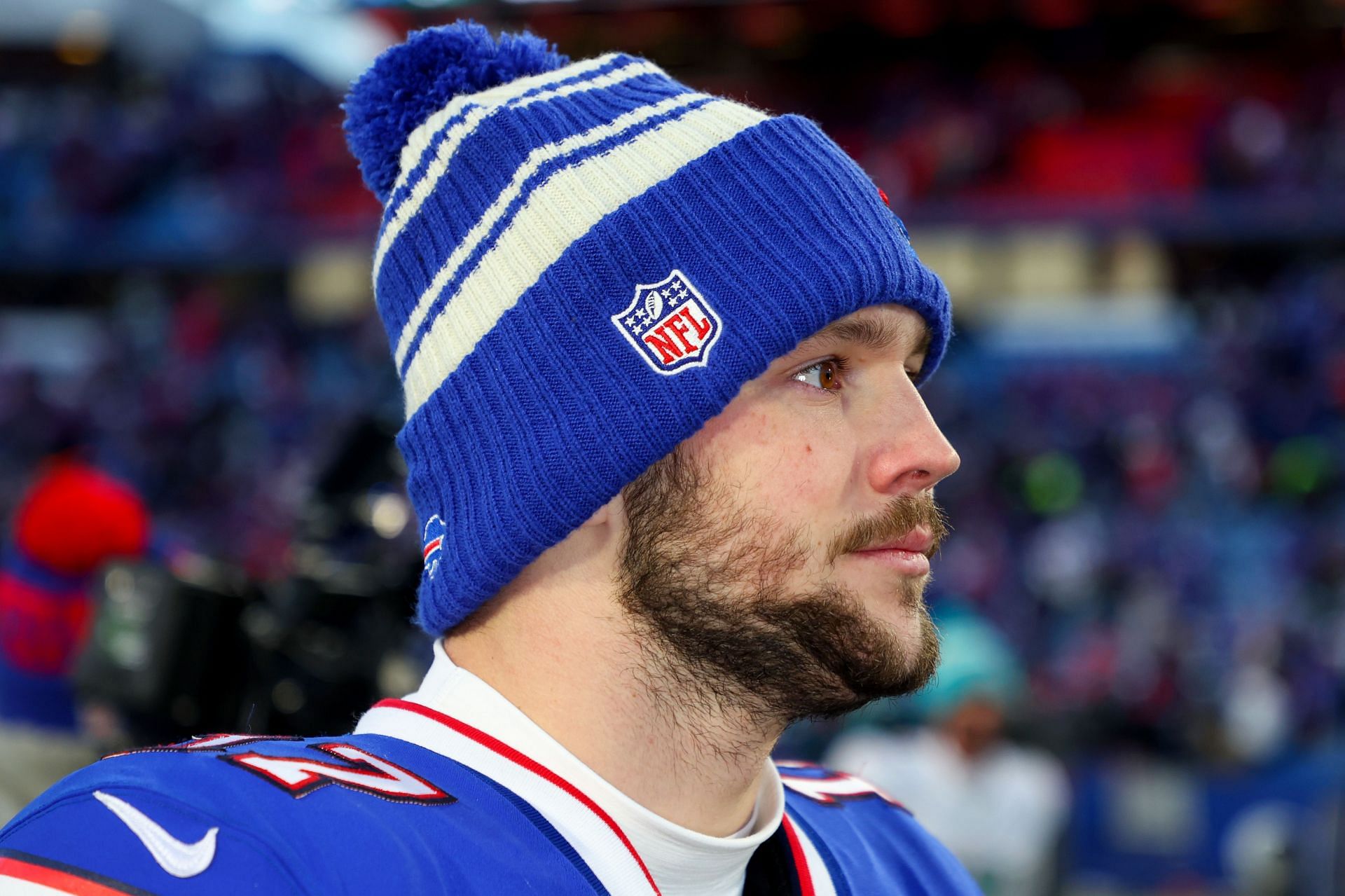 Josh Allen Shows Off Hilarious TNF Big Hat After Bills Defeat Patriots,  Social Media Lights Up