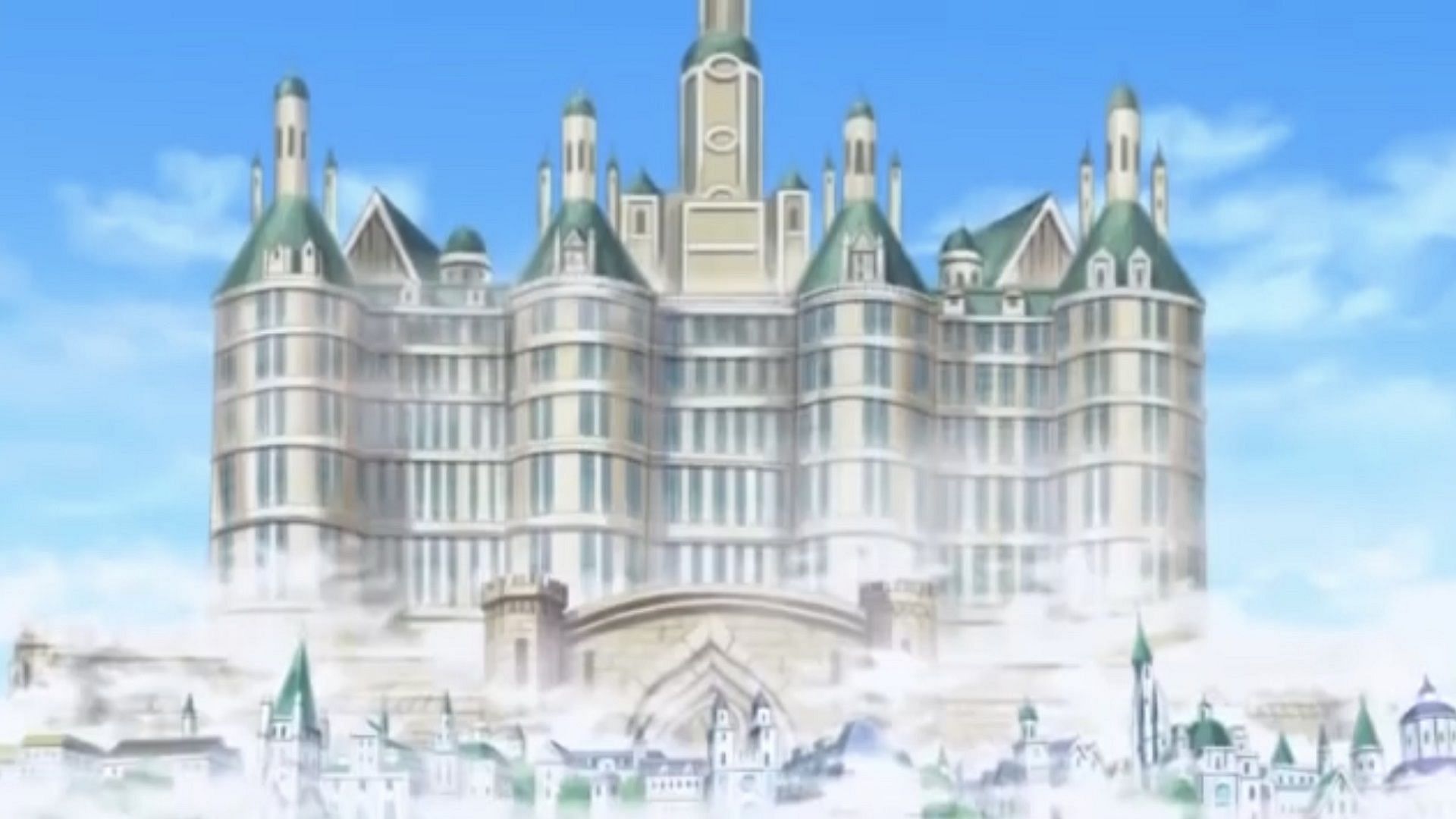 The Pangaea Castle in the Holy Land of Mary Geoise (Image via Toei Animation, One Piece)