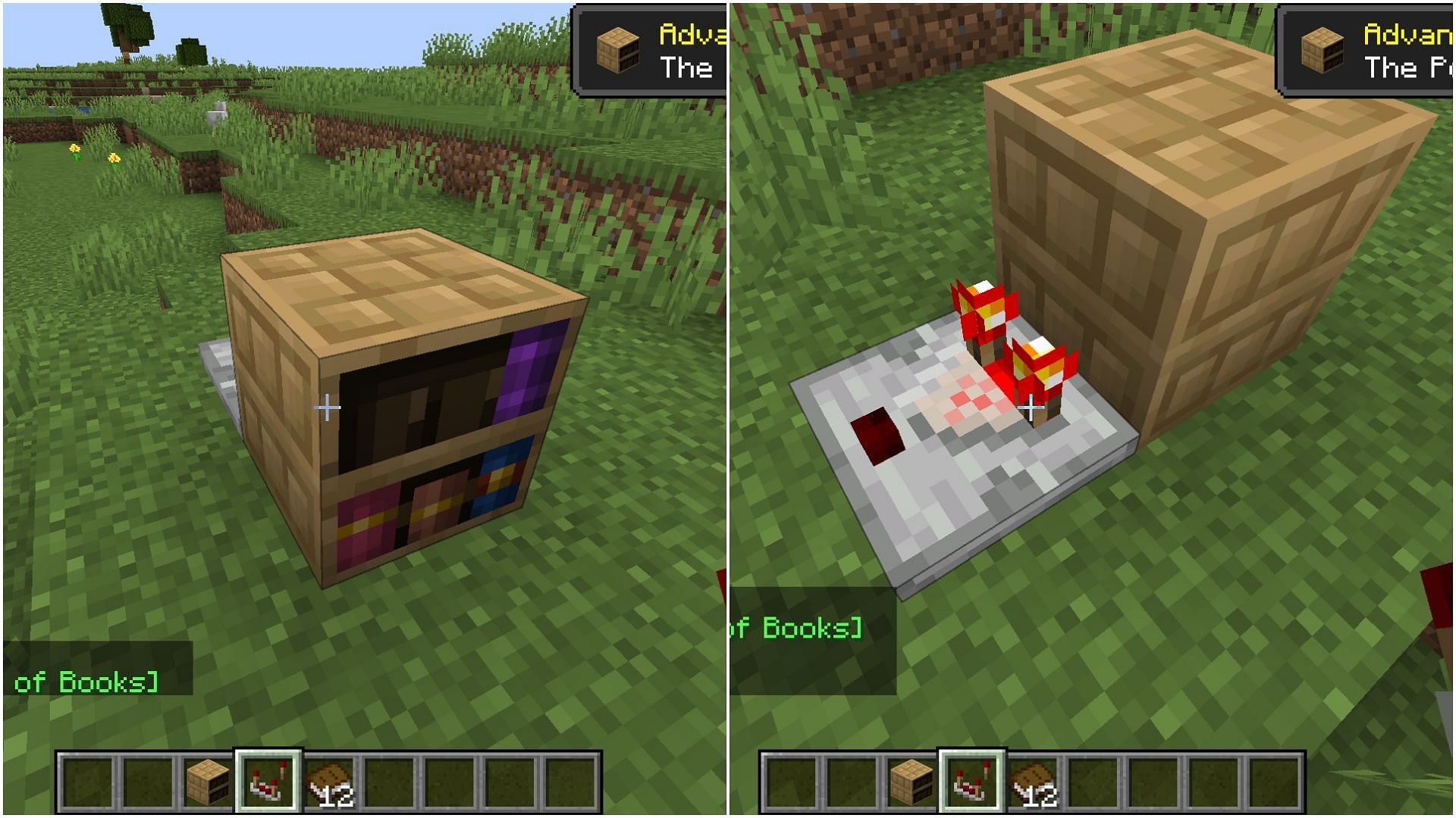 Minecraft on X: New block: Chiseled bookshelf! The chiseled bookshelf  allows you to store and retrieve books, written books, enchanted books, and  quills. Integrate redstone to make it the smartest bookshelf of