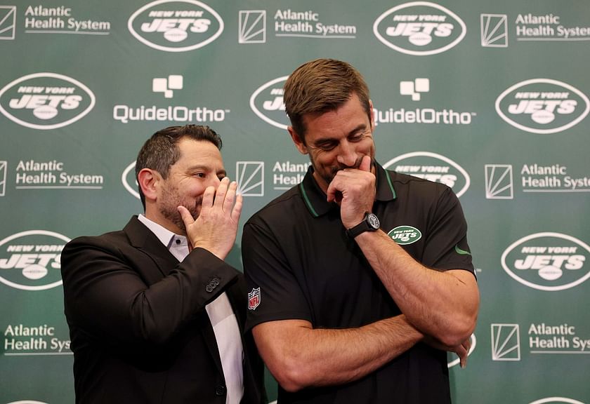 Introducing for The New York Jets, QB, No. 8, Aaron Rodgers