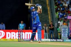 (Watch) Tim David smacks three consecutive sixes as Mumbai Indians chase down 213 against Rajasthan Royals in 1000th IPL game