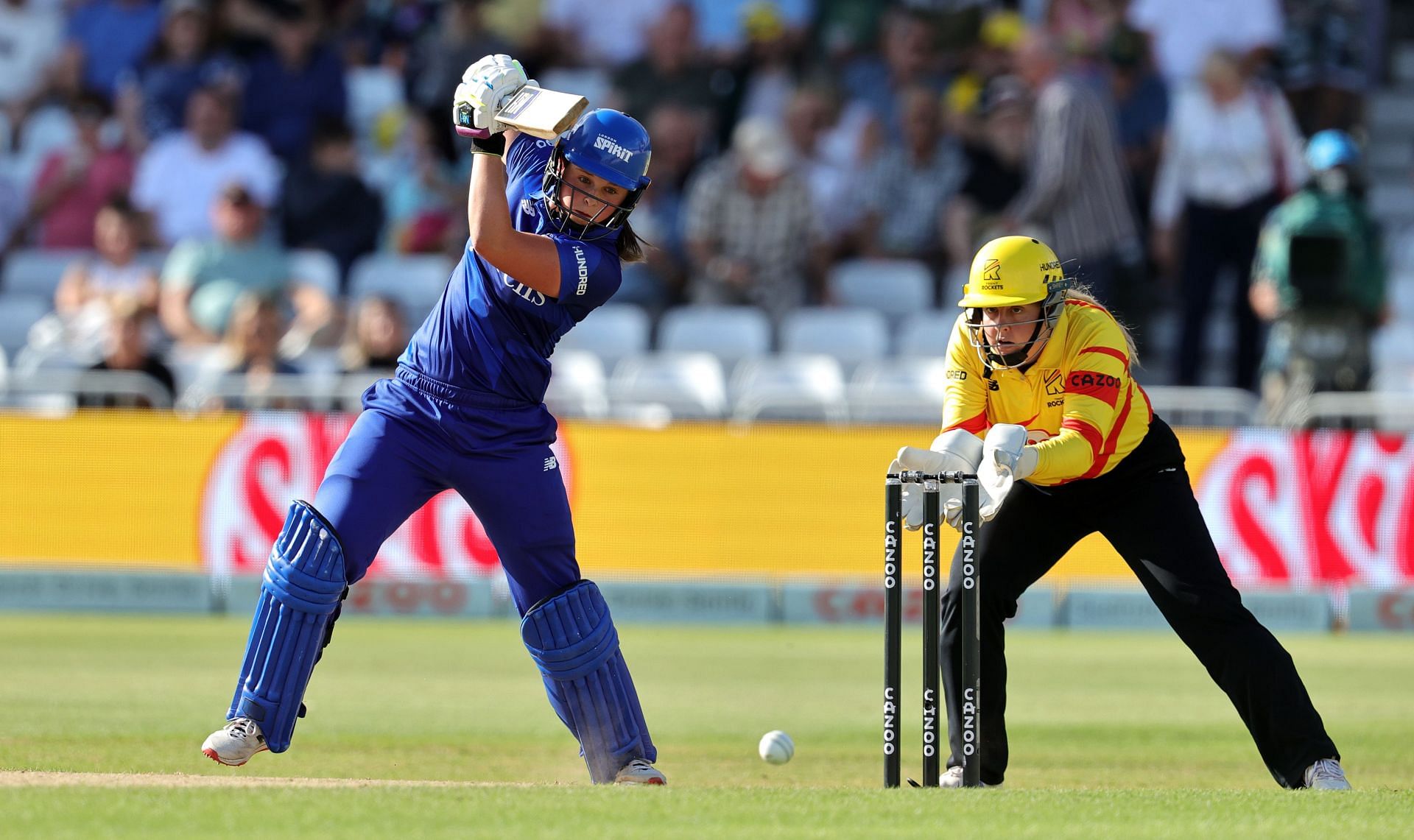 Grace Scrivens in action during the Hundred